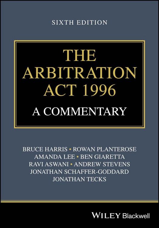 Produktbild: The Arbitration Act 1996