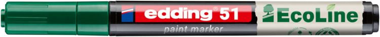 Produktbild: Edding 51 EcoLine 4-51-004 Lackmarker Gr&uuml;n 1 mm, 2mm