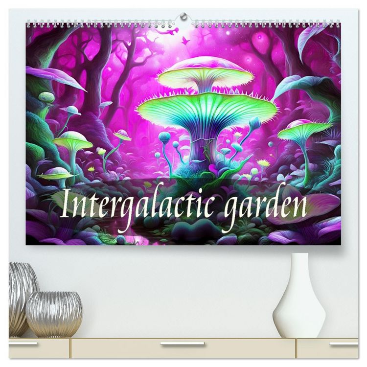 Produktbild: Intergalactic garden (High Quality Premium Wall Calendar 2026 DIN A2 landscape),CALVENDO 12 Month Wall Calendar
