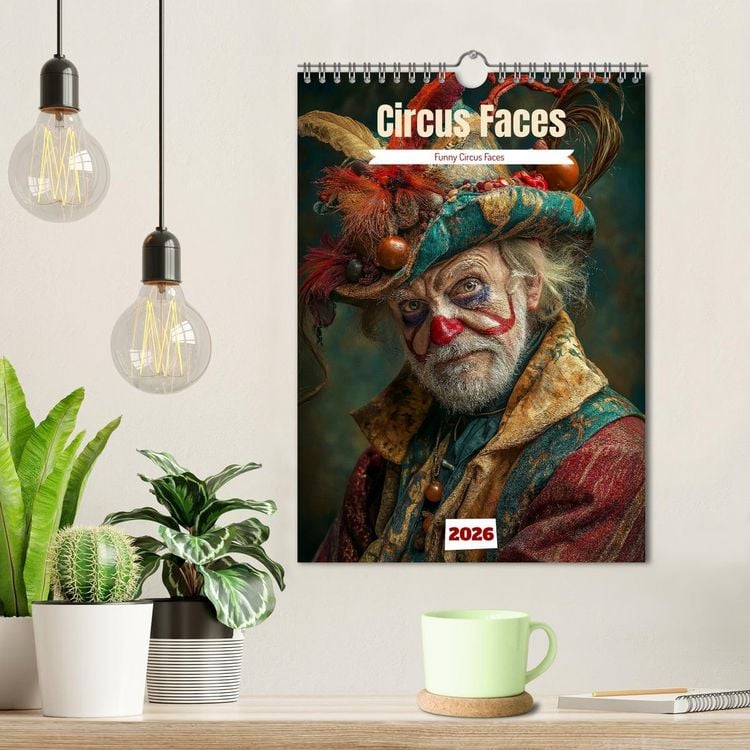Produktbild: Circus Faces (Wall Calendar 2026 DIN A4 portrait), CALVENDO 12 Month Wall Calendar