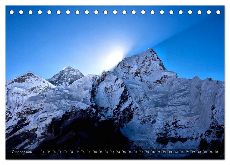 Produktbild: Himalaya - Gipfel des Sagarmatha Nationalparks (Tischkalender 2026 DIN A5 quer), CALVENDO Monatskalender
