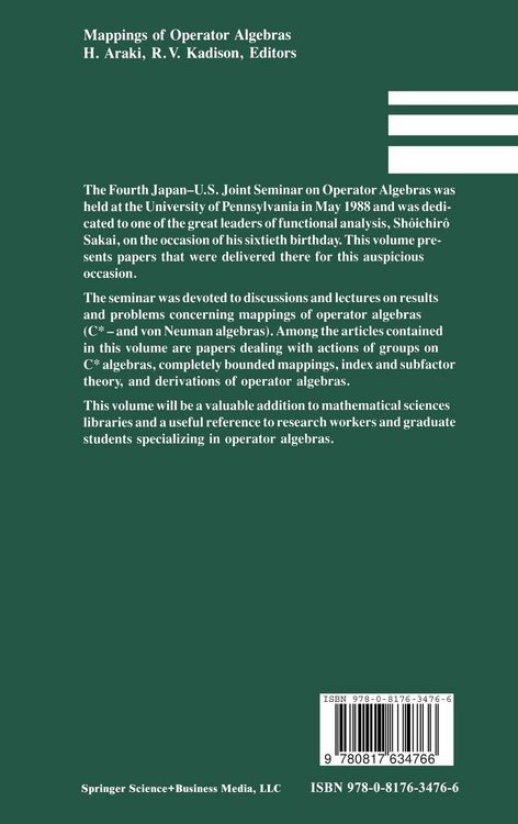 Produktbild: Mappings of Operator Algebras