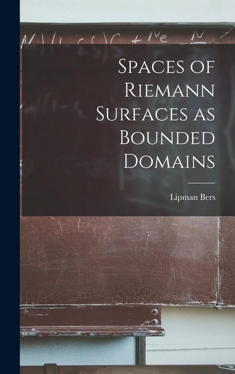 Produktbild: Spaces of Riemann Surfaces as Bounded Domains