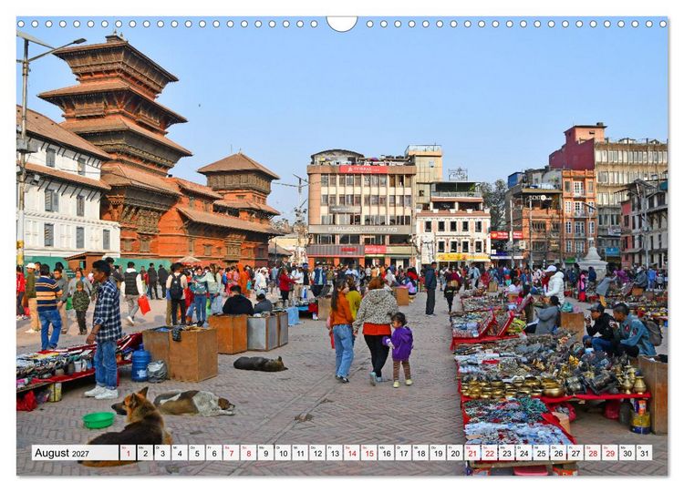 Produktbild: Das Kathmandutal (Wandkalender 2027 DIN A3 quer), CALVENDO Monatskalender