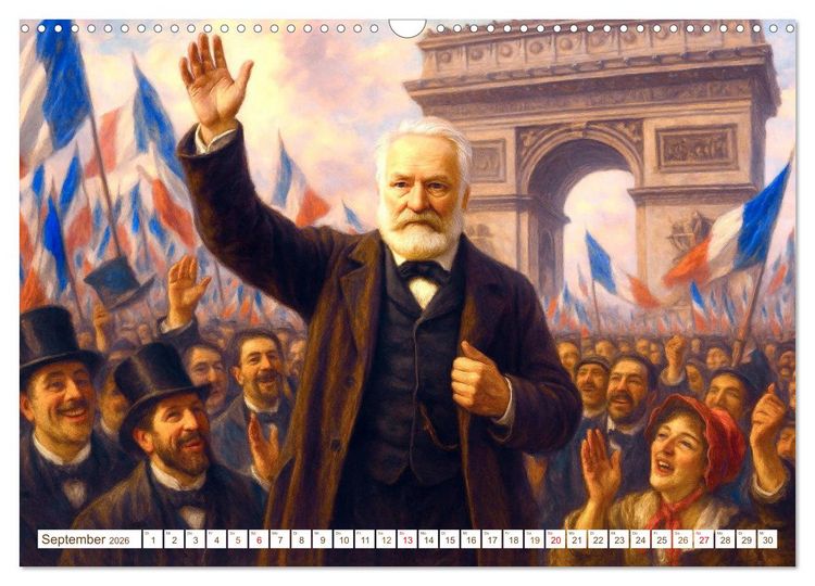 Produktbild: Victor Hugo (Wandkalender 2026 DIN A3 quer), CALVENDO Monatskalender