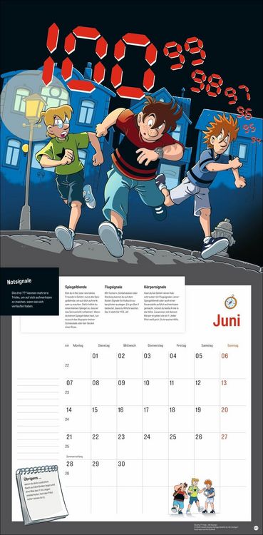 Produktbild: Die drei ??? Kids Broschurkalender 2027