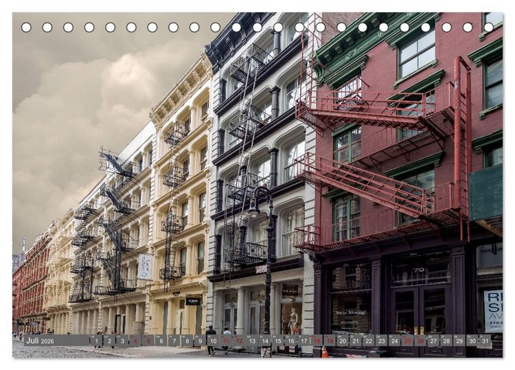 Produktbild: New York City Vibes (Tischkalender 2026 DIN A5 quer), CALVENDO Monatskalender