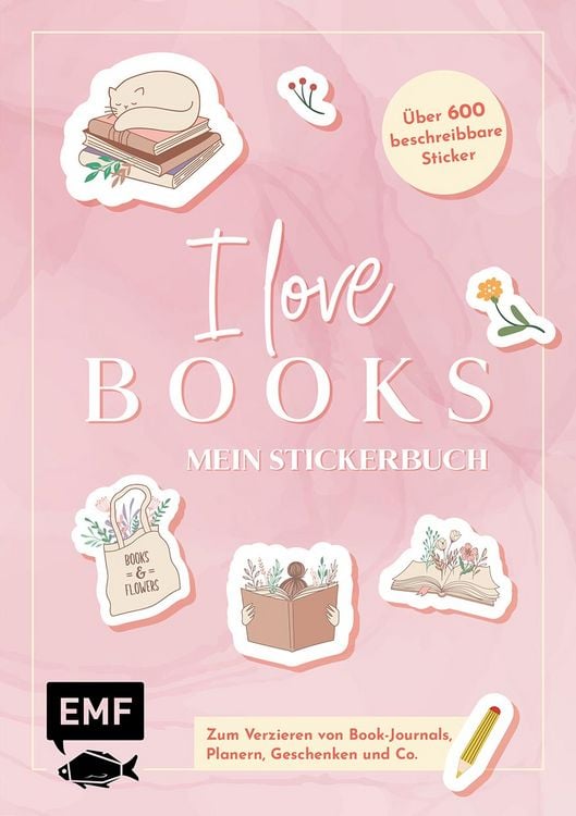 Produktbild: I love books &ndash; Mein Stickerbuch: F&uuml;r alle #booklover