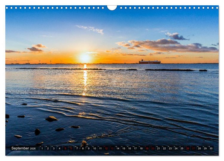 Produktbild: EMDEN, Seehafenstadt in Ostfriesland (Wandkalender 2026 DIN A3 quer), CALVENDO Monatskalender
