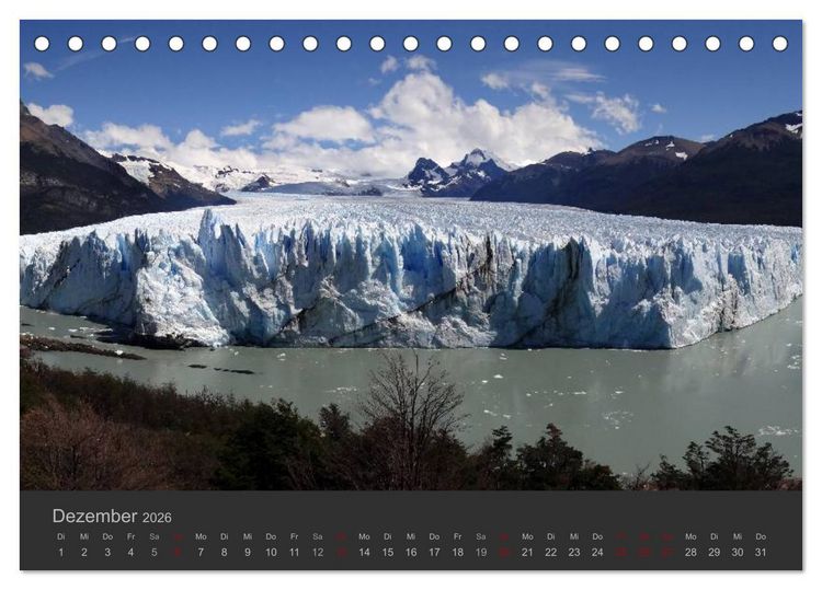 Produktbild: Von Iguaz&uacute; bis Ushuaia - vom Regenwald bis Feuerland (Tischkalender 2026 DIN A5 quer), CALVENDO Monatskalender