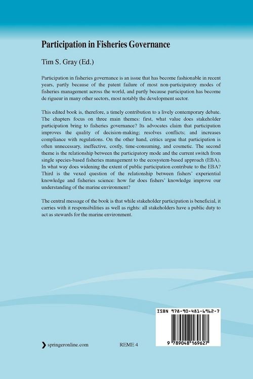 Produktbild: Participation in Fisheries Governance