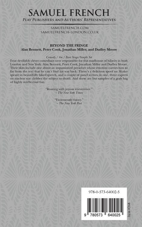 Produktbild: Beyond the Fringe