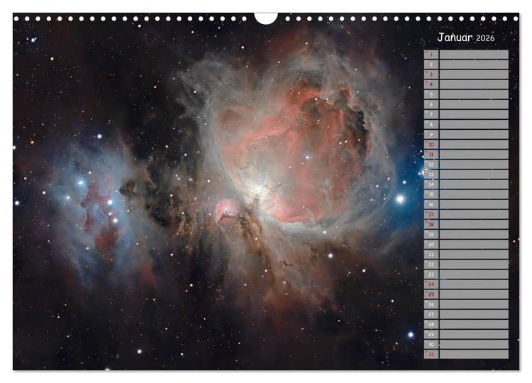Produktbild: Deep-Sky Amateurastronomie (Wandkalender 2026 DIN A3 quer), CALVENDO Monatskalender