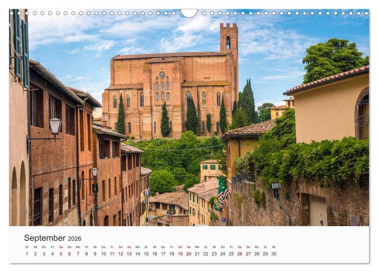Produktbild: Die sch&ouml;nsten Orte in Italien. (Wandkalender 2026 DIN A3 quer), CALVENDO Monatskalender