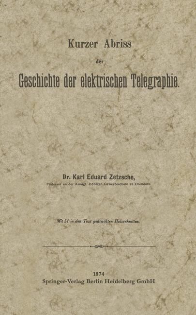 Produktbild: Kurzer Abriss der Geschichte der elektrischen Telegraphie
