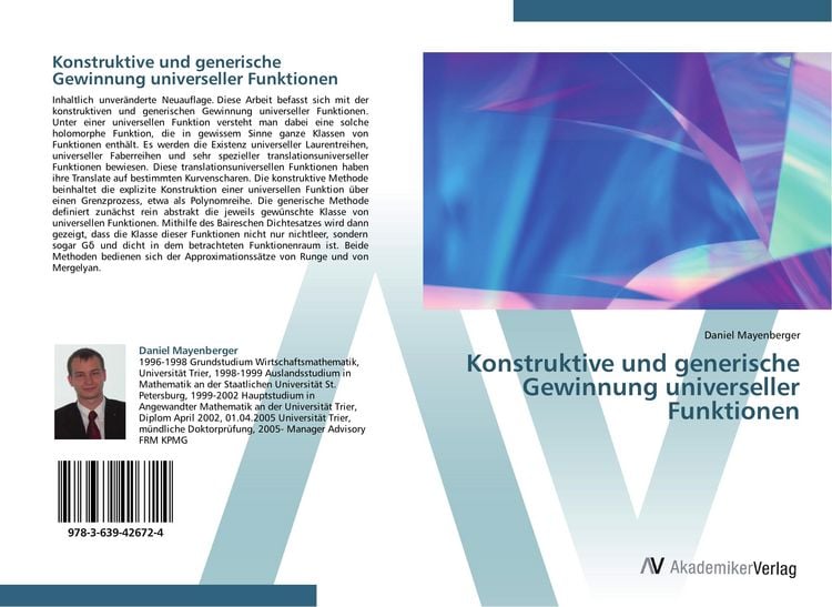 Produktbild: Konstruktive und generische Gewinnung universeller Funktionen