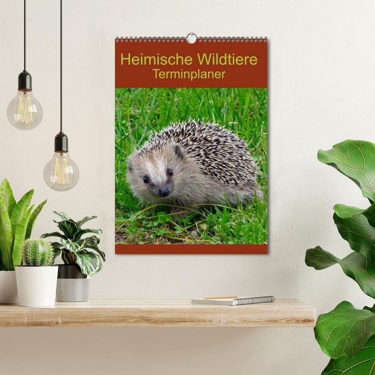 Produktbild: Heimische Wildtiere Terminplaner (Wandkalender 2026 DIN A3 hoch), CALVENDO Monatskalender