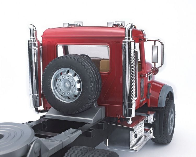 Produktbild: Bruder 02813 MACK Granite LKW , Tieflader und Bagger