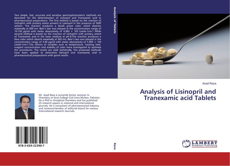Produktbild: Analysis of Lisinopril and Tranexamic acid Tablets