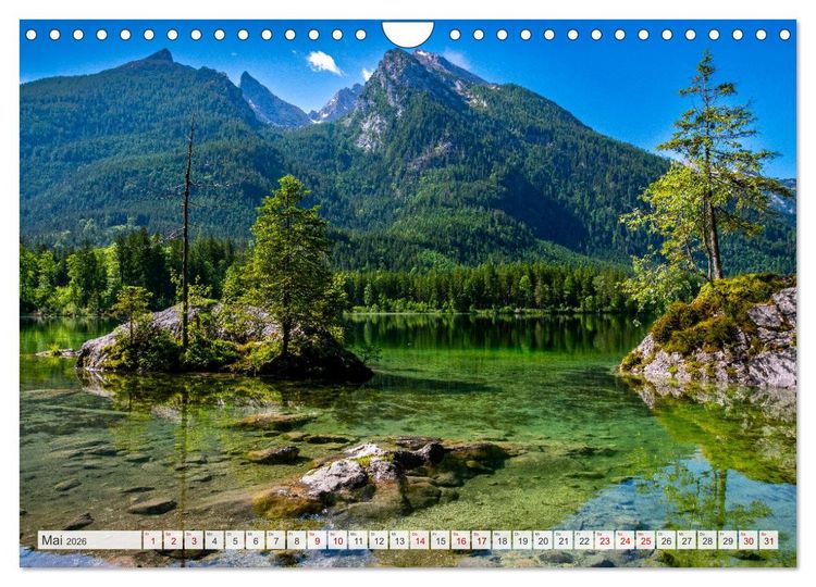 Produktbild: Bayerisches Alpenparadies (Wandkalender 2026 DIN A4 quer), CALVENDO Monatskalender