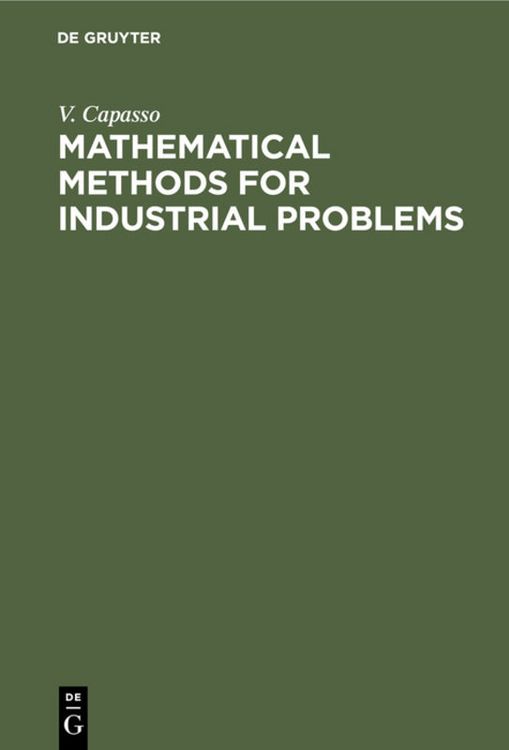 Produktbild: Mathematical Methods for Industrial Problems