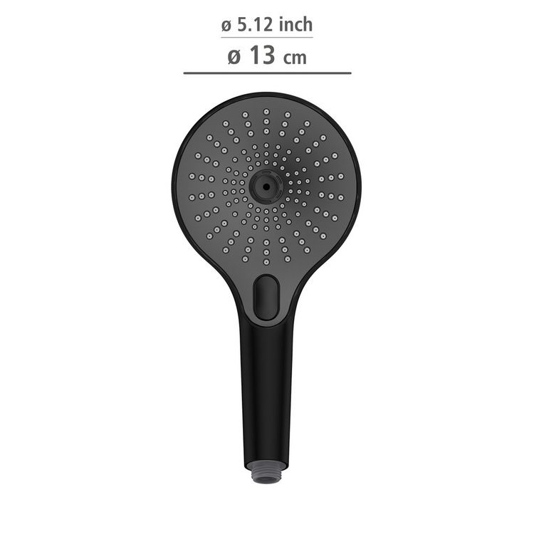 Produktbild: Duschkopf Mod. Ultimate Shower Schwarz/Grau, &Oslash; 13 cm
