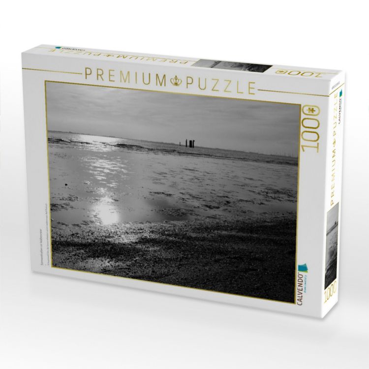 Produktbild: CALVENDO Puzzle Sonnenstrahlen im Wattenmeer | 1000 Teile Lege-Gr&ouml;&szlig;e 64x48cm Foto-Puzzle f&uuml;r gl&uuml;ckliche Stunden