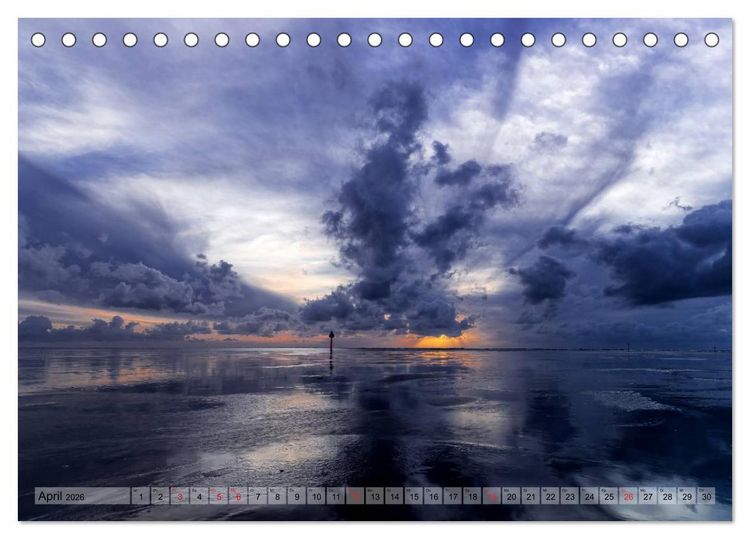 Produktbild: ST. PETER-ORDING PURistisch (Tischkalender 2026 DIN A5 quer), CALVENDO Monatskalender