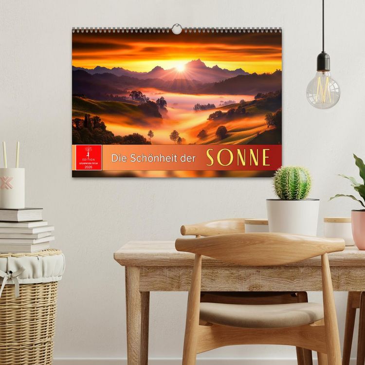 Produktbild: Die Sch&ouml;nheit der Sonne (Wandkalender 2026 DIN A3 quer), CALVENDO Monatskalender