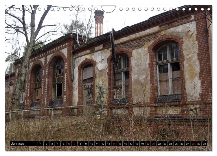 Produktbild: Beelitz Heilst&auml;tten-Faszination des Verfalls (Wandkalender 2026 DIN A4 quer), CALVENDO Monatskalender