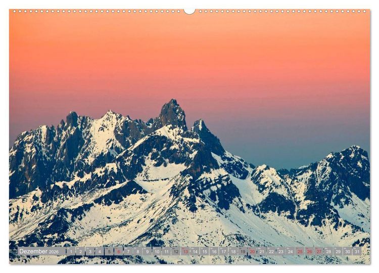 Produktbild: Die Bischofsm&uuml;tze im sch&ouml;nen Salzburger Land (hochwertiger Premium Wandkalender 2026 DIN A2 quer), Kunstdruck in Hochglanz