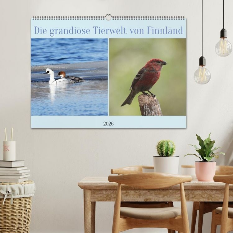 Produktbild: Die grandiose Tierwelt von Finnland (Wandkalender 2026 DIN A2 quer), CALVENDO Monatskalender