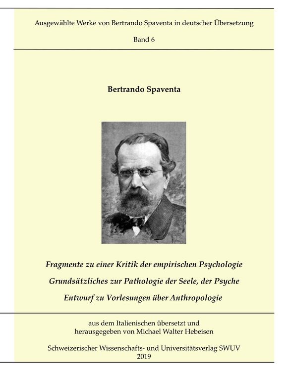 Produktbild: Fragmente zur Kritik der empirischen Psychologie; Grunds&auml;tzliches zur Pathologie der Seele, der Psyche; Entwurf zu Vorlesungen &uuml;ber Anthropologie