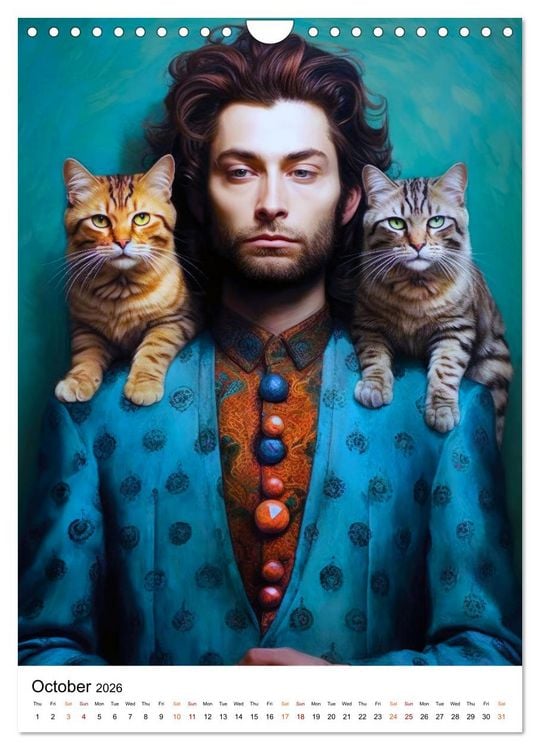 Produktbild: Meow and Forever (Wall Calendar 2026 DIN A4 portrait), CALVENDO 12 Month Wall Calendar