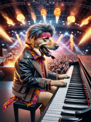 Produktbild: CALVENDO Puzzle Jerry Lee Piano | 2000 Teile Lege-Gr&ouml;&szlig;e 90x67cm Foto-Puzzle f&uuml;r gl&uuml;ckliche Stunden