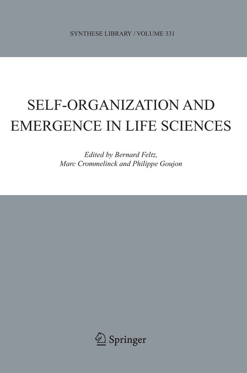 Produktbild: Self-organization and Emergence in Life Sciences