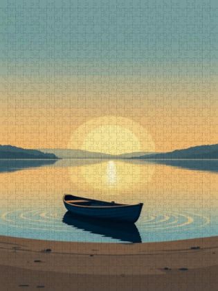 Produktbild: CALVENDO Puzzle Ruhe auf dem offenen Wasser | 1000 Teile Lege-Gr&ouml;&szlig;e 64x48cm Foto-Puzzle f&uuml;r gl&uuml;ckliche Stunden