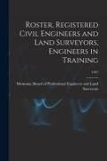 Produktbild: Roster, Registered Civil Engineers and Land Surveyors, Engineers in Training; 1957