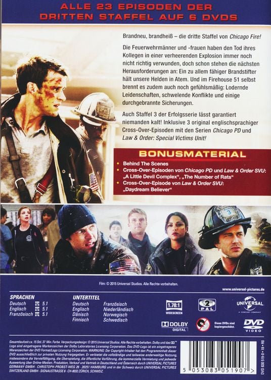 Produktbild: Chicago Fire - Staffel 3 [6 DVDs]
