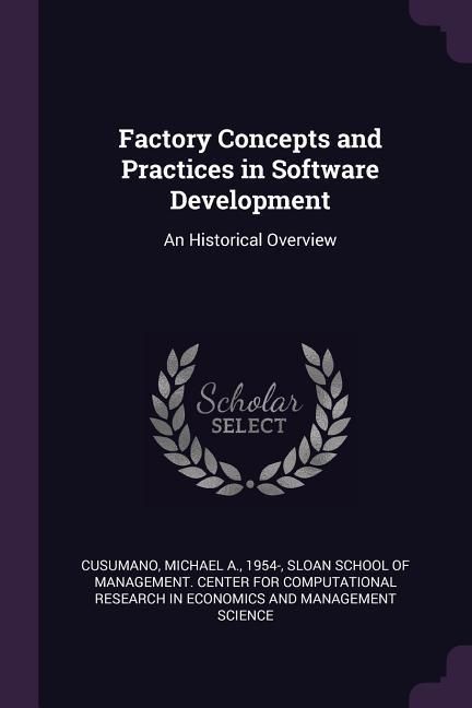 Produktbild: Factory Concepts and Practices in Software Development