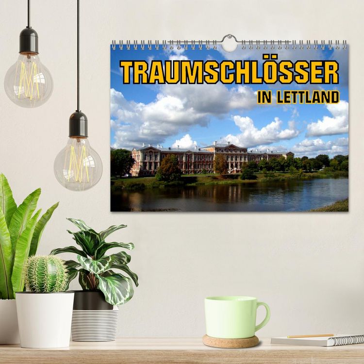 Produktbild: Traumschl&ouml;sser in Lettland (Wandkalender 2026 DIN A4 quer), CALVENDO Monatskalender