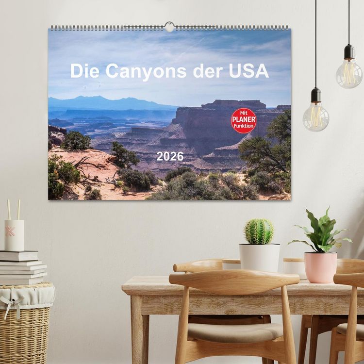 Produktbild: Die Canyons der USA (Wandkalender 2026 DIN A2 quer), CALVENDO Monatskalender