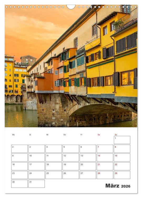 Produktbild: Florenz - Stadt mit besonderem Zauber (Wandkalender 2026 DIN A3 hoch), CALVENDO Monatskalender