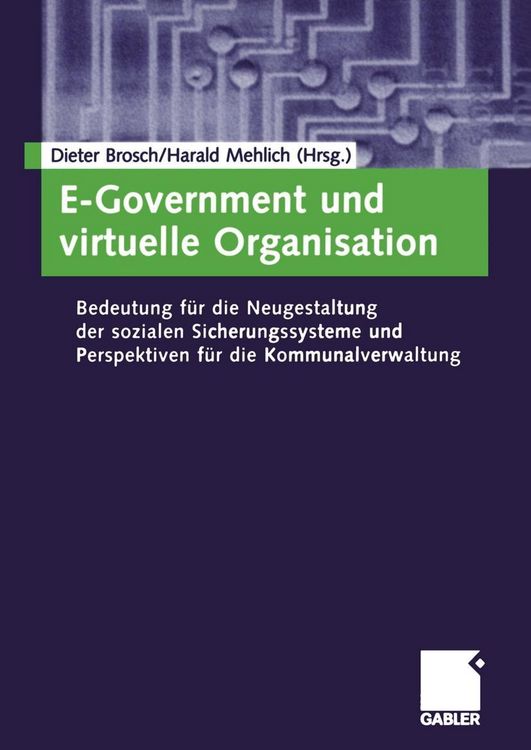 Produktbild: E-Government und virtuelle Organisation