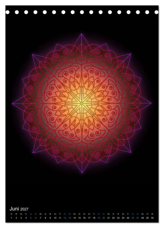 Produktbild: Mandala-Kalender 2027 (Tischkalender 2027 DIN A5 hoch), CALVENDO Monatskalender