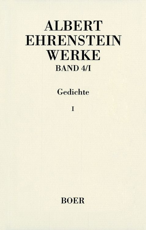 Produktbild: Werke IV: Gedichte