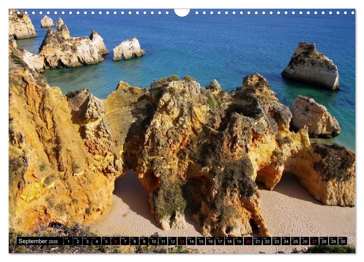Produktbild: Algarve - The most beautiful European coast (Wall Calendar 2026 DIN A3 landscape), CALVENDO 12 Month Wall Calendar