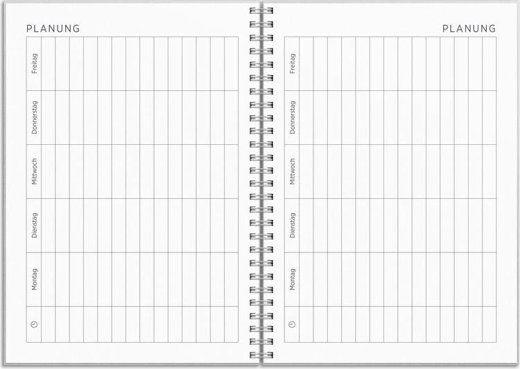 Produktbild: Kalender 26/27 Senator A5 Textil Hellgrau