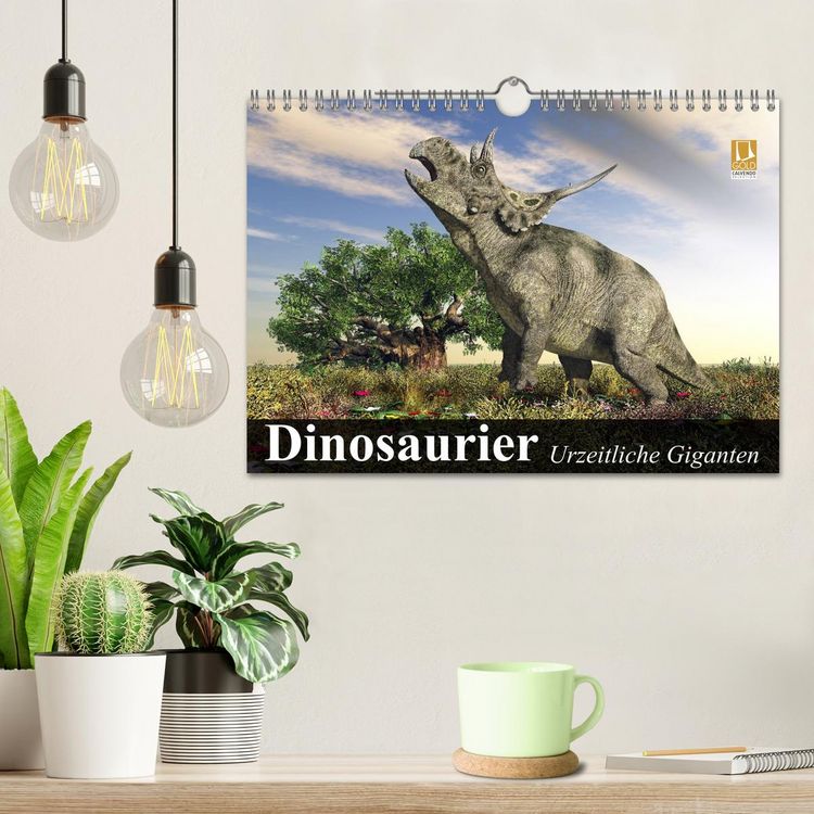 Produktbild: Dinosaurier. Urzeitliche Giganten (Wandkalender 2026 DIN A4 quer), CALVENDO Monatskalender