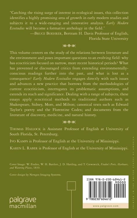 Produktbild: Early Modern Ecostudies
